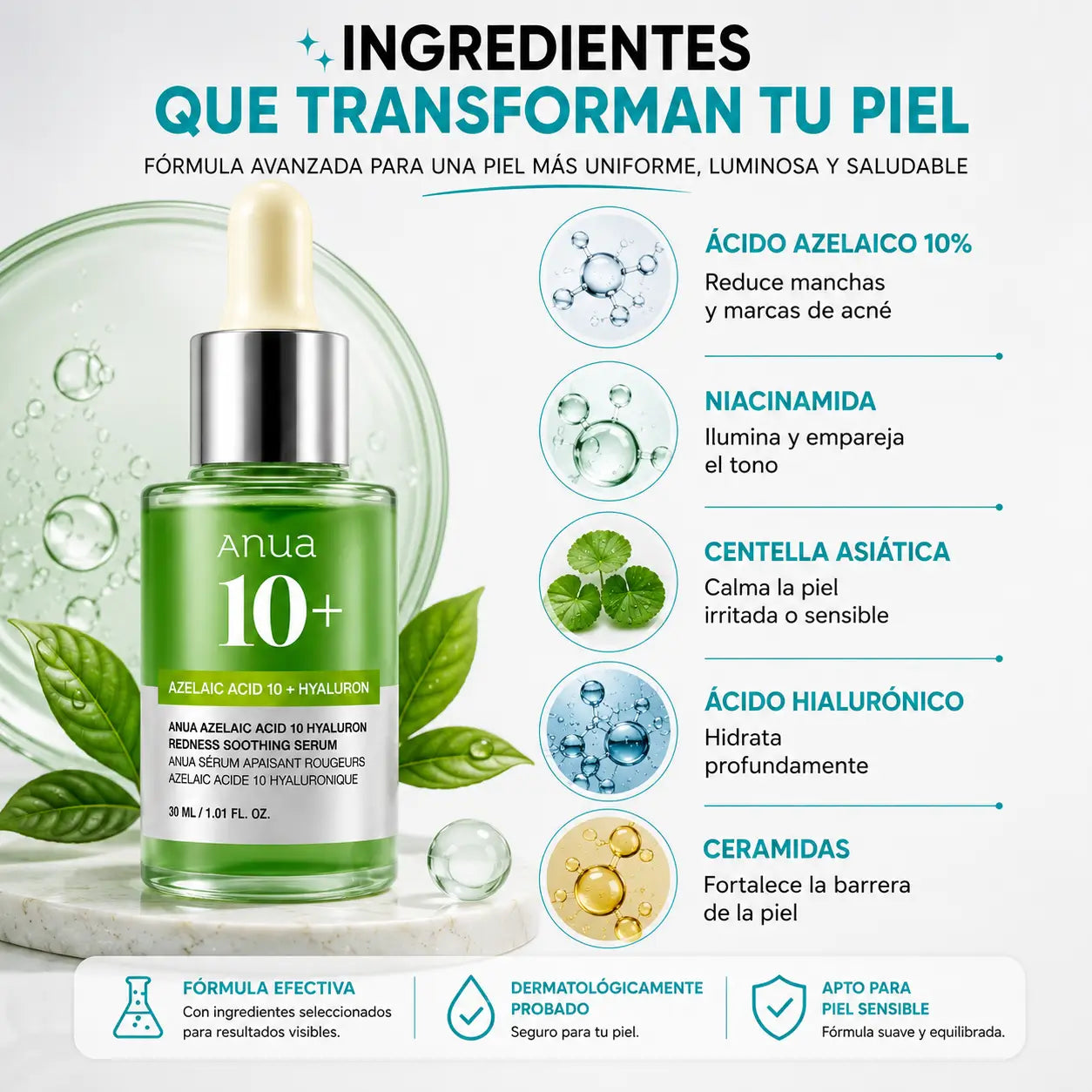 Serum Facial Azelaico – Reduce Manchas y Marcas de la Piel
