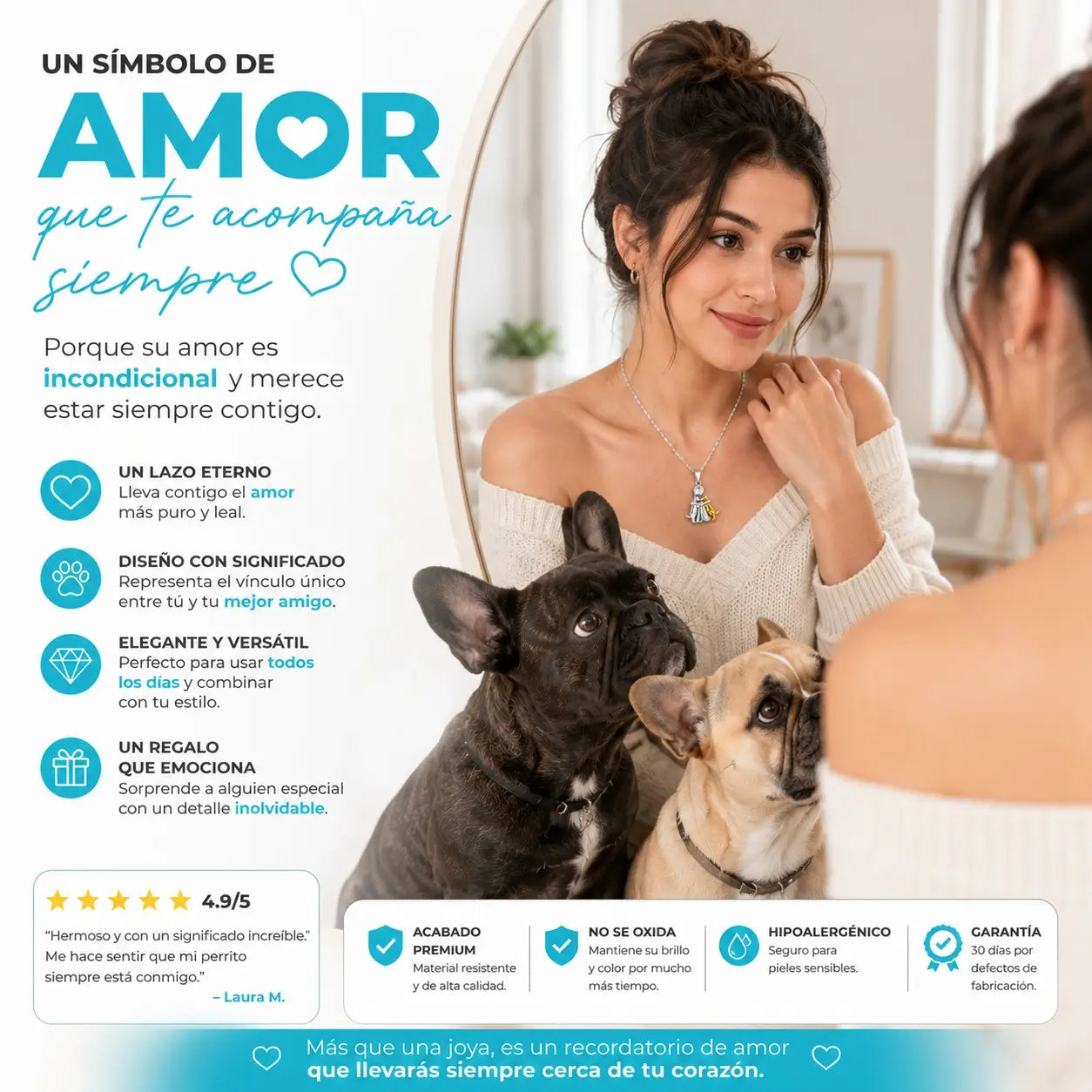 Cadena Siempre Juntos - El Abrazo que Nunca se Rompe 🐾