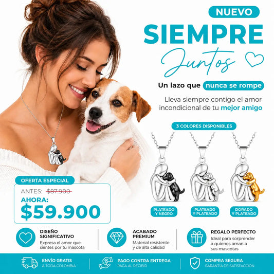 Cadena Siempre Juntos - El Abrazo que Nunca se Rompe 🐾