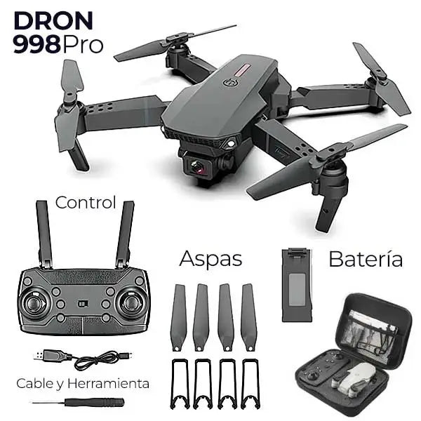 Dron 998 PRO - Perfecto para iniciar - Más funciones al mejor precio.