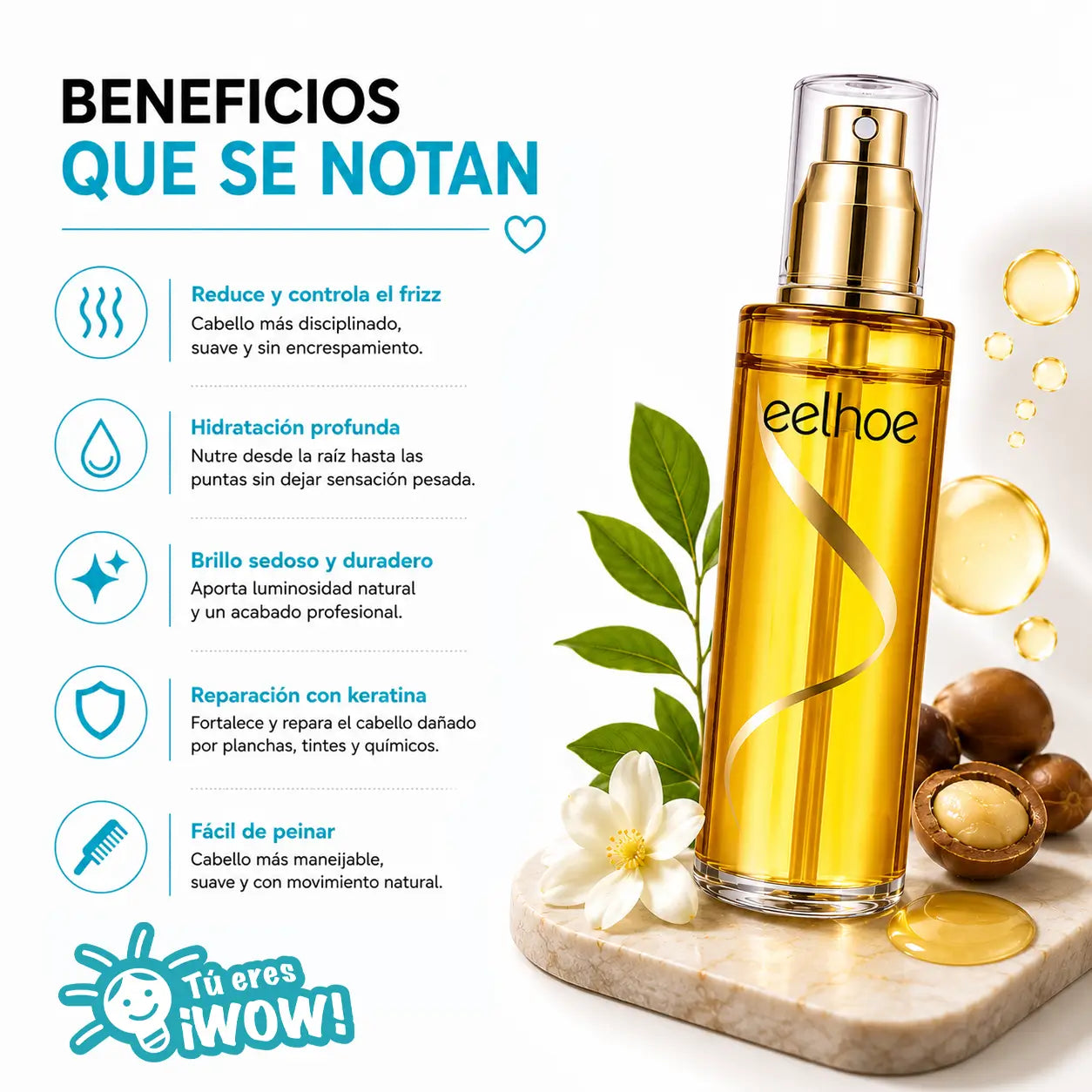 Keratina Serum Eelhoe - Adiós al Frizz