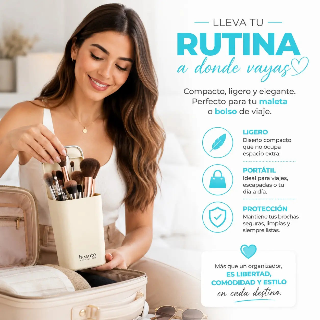Makeup Organizer - Tus brochas siempre perfectas y a la mano