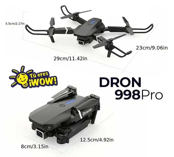 Dron 998 PRO - Perfecto para iniciar - Más funciones al mejor precio.