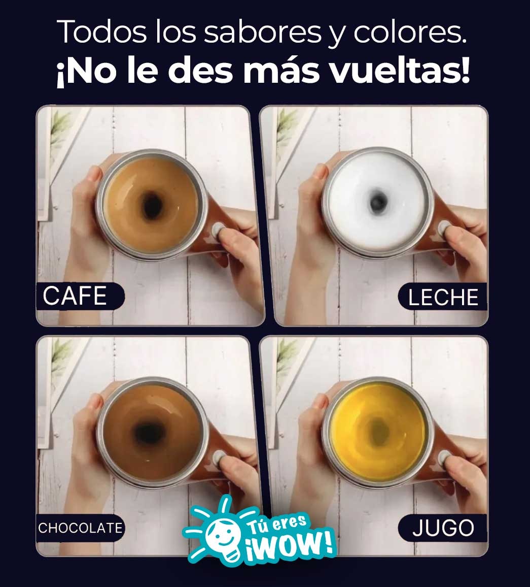 Mug Mezclador Recargable - Regálate un momento delicioso