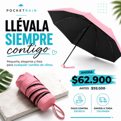 PocketRain - La Mini Sombrilla Tamaño Bolsillo