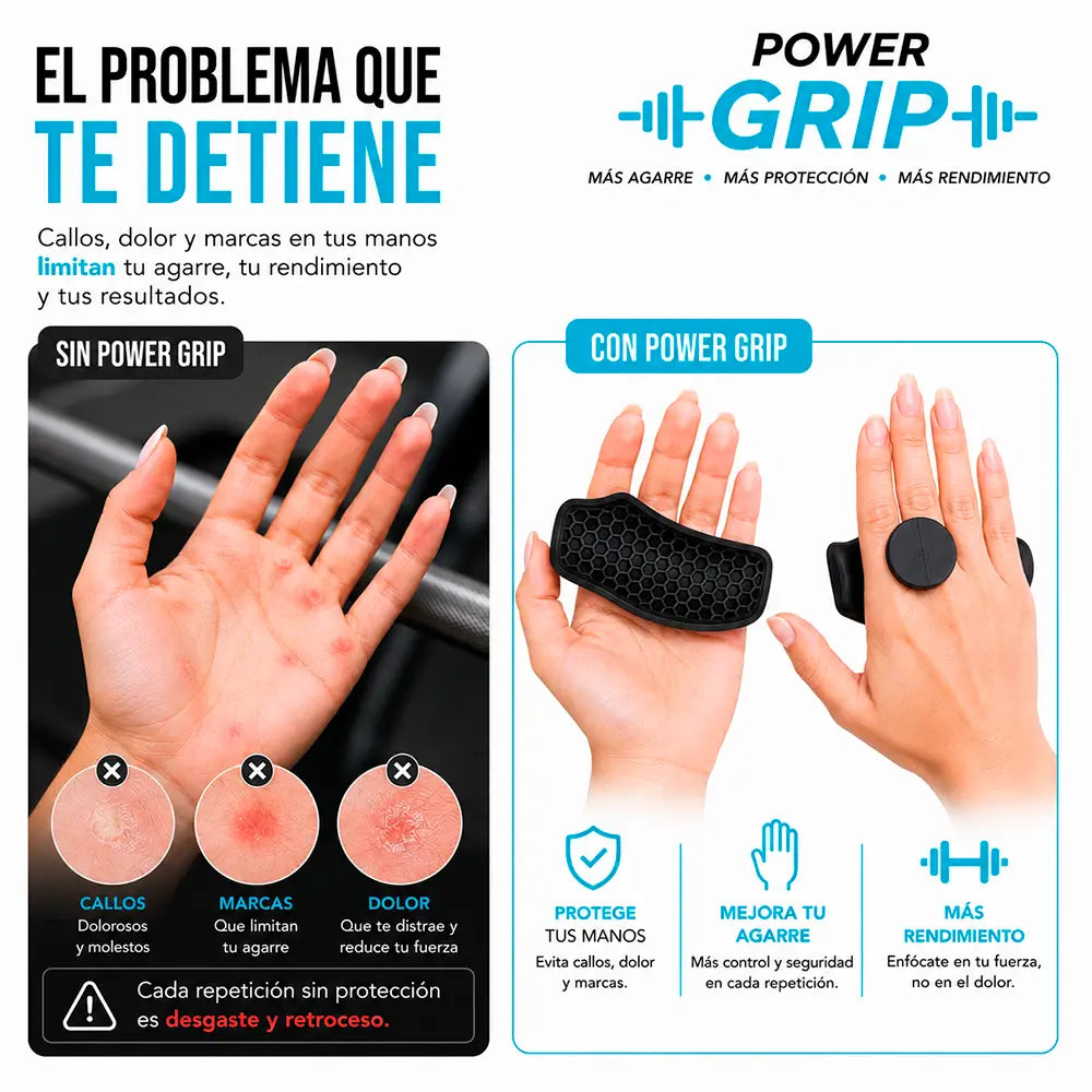 PowerGrip - Más agarre, menos manos adoloridas