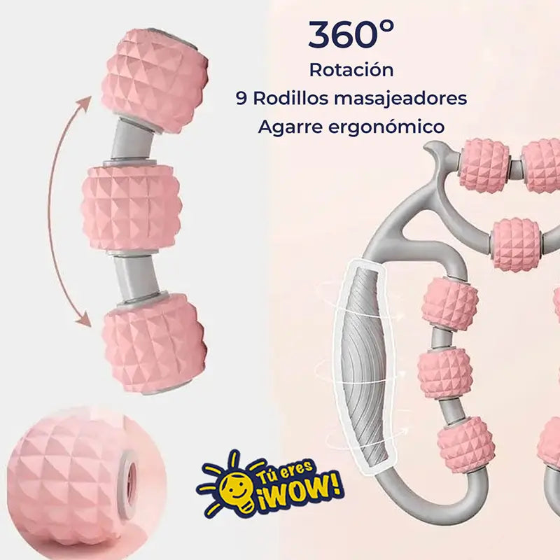 Rodillo Multimasaje - No te quedes sin el masajeador envolvente que se viralizó en EEUU
