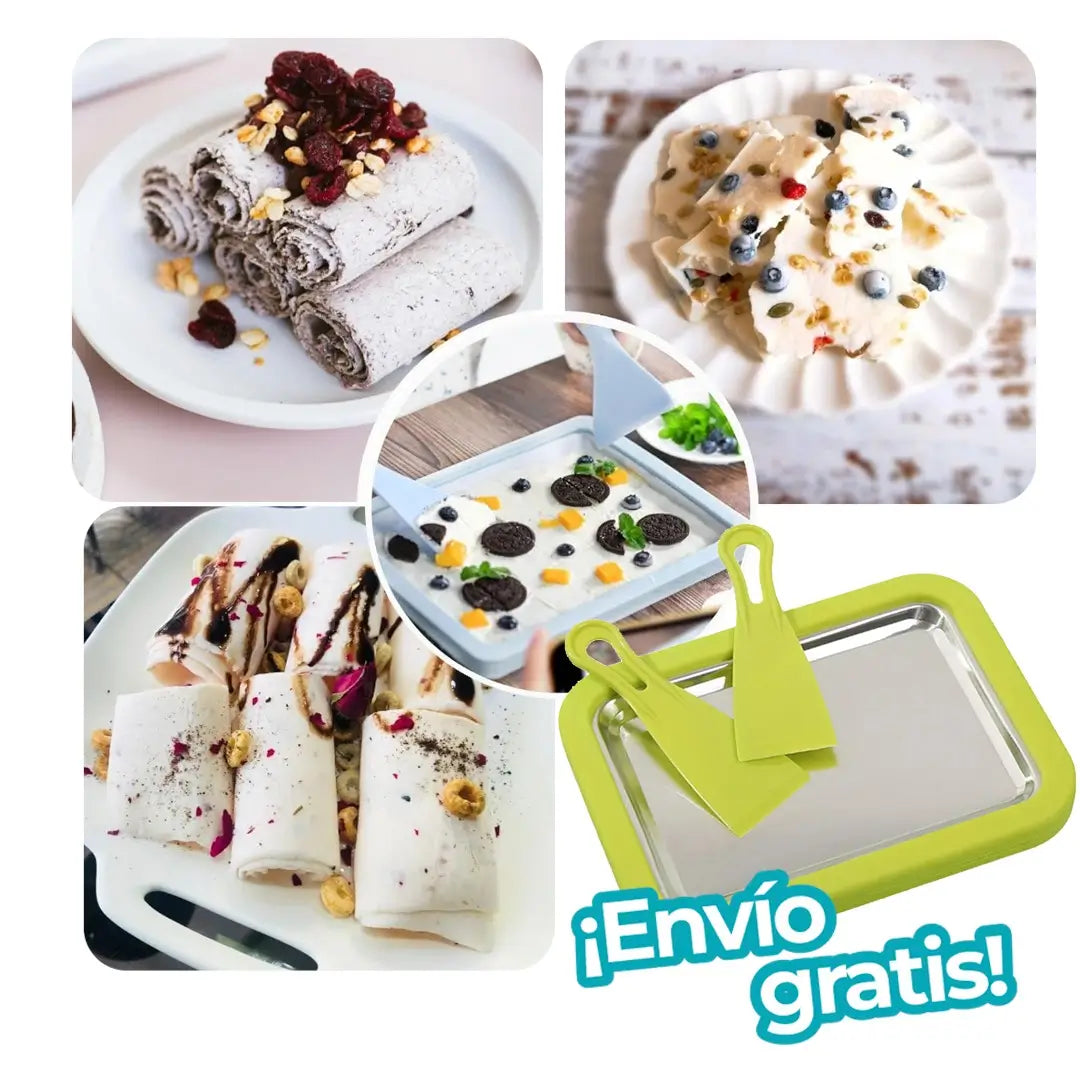 RollyFrost™ - Convierte cualquier ingrediente en rollos de helado