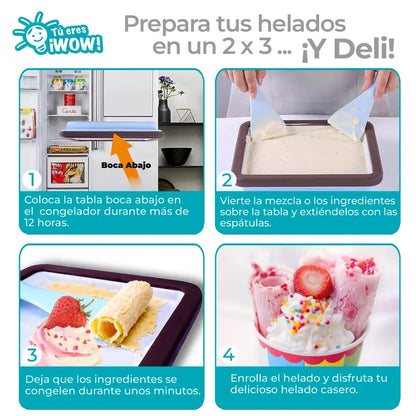 RollyFrost™ - Convierte cualquier ingrediente en rollos de helado