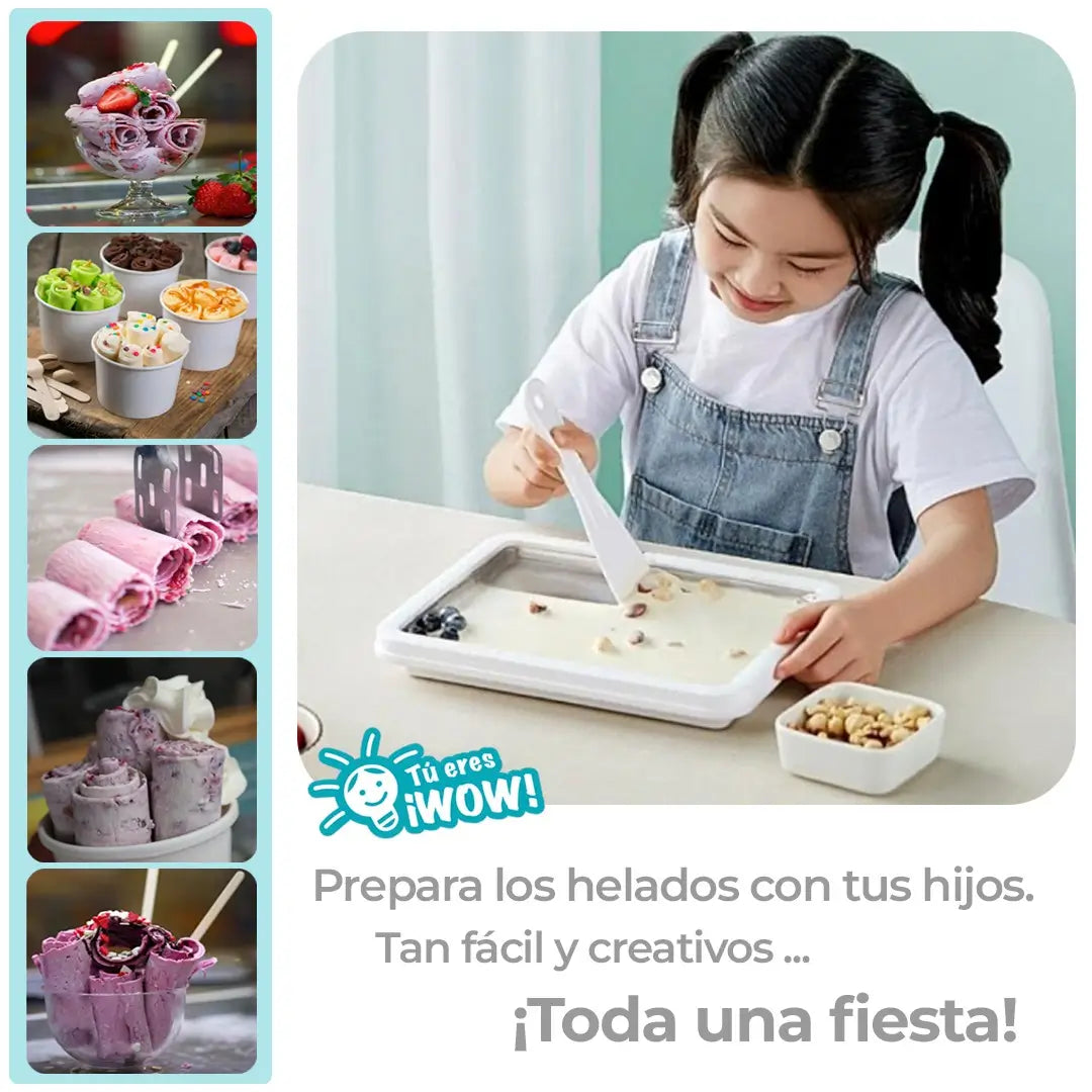 RollyFrost™ - Convierte cualquier ingrediente en rollos de helado