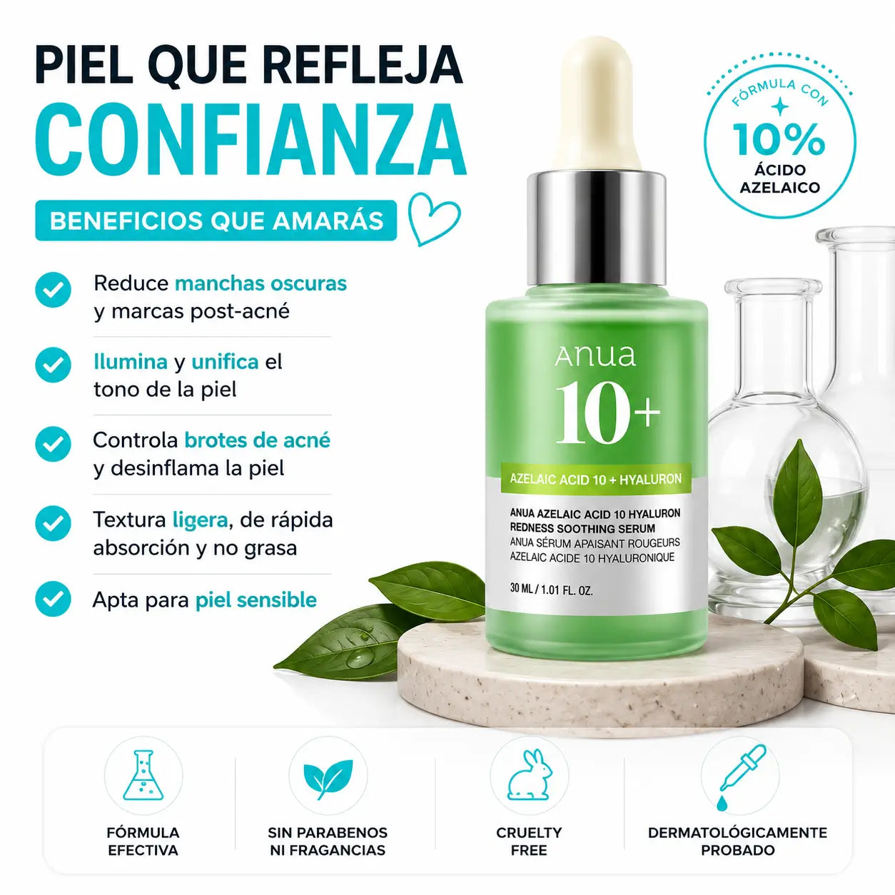 Serum Facial Azelaico – Reduce Manchas y Marcas de la Piel