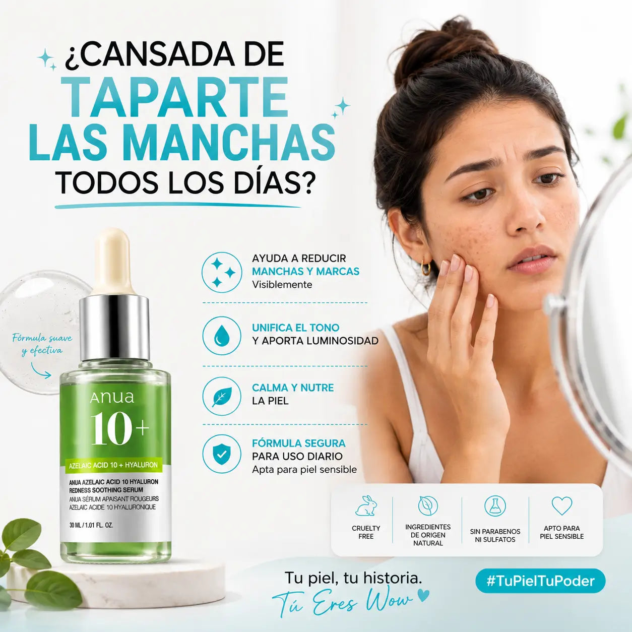 Serum Facial Azelaico – Reduce Manchas y Marcas de la Piel