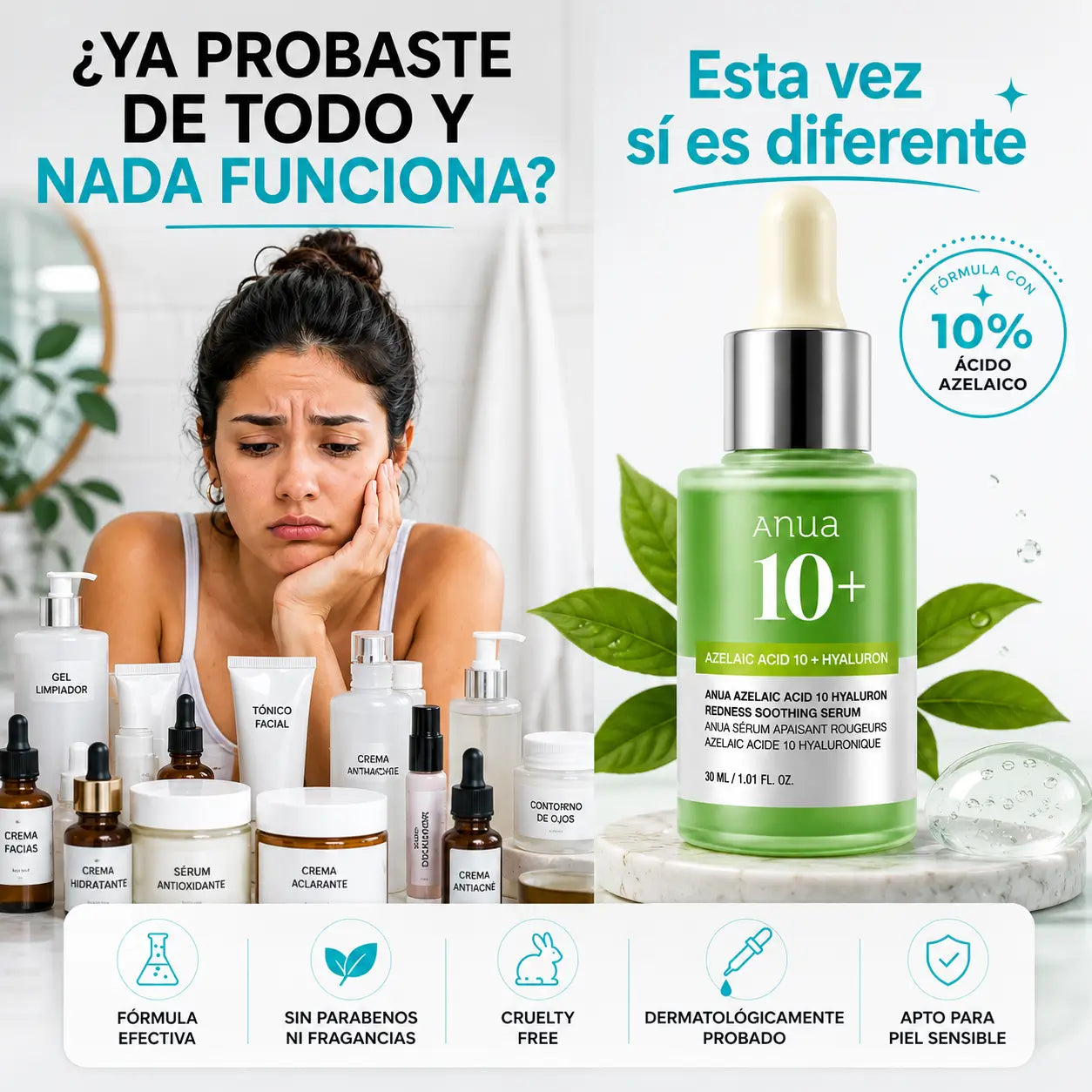 Serum Facial Azelaico – Reduce Manchas y Marcas de la Piel