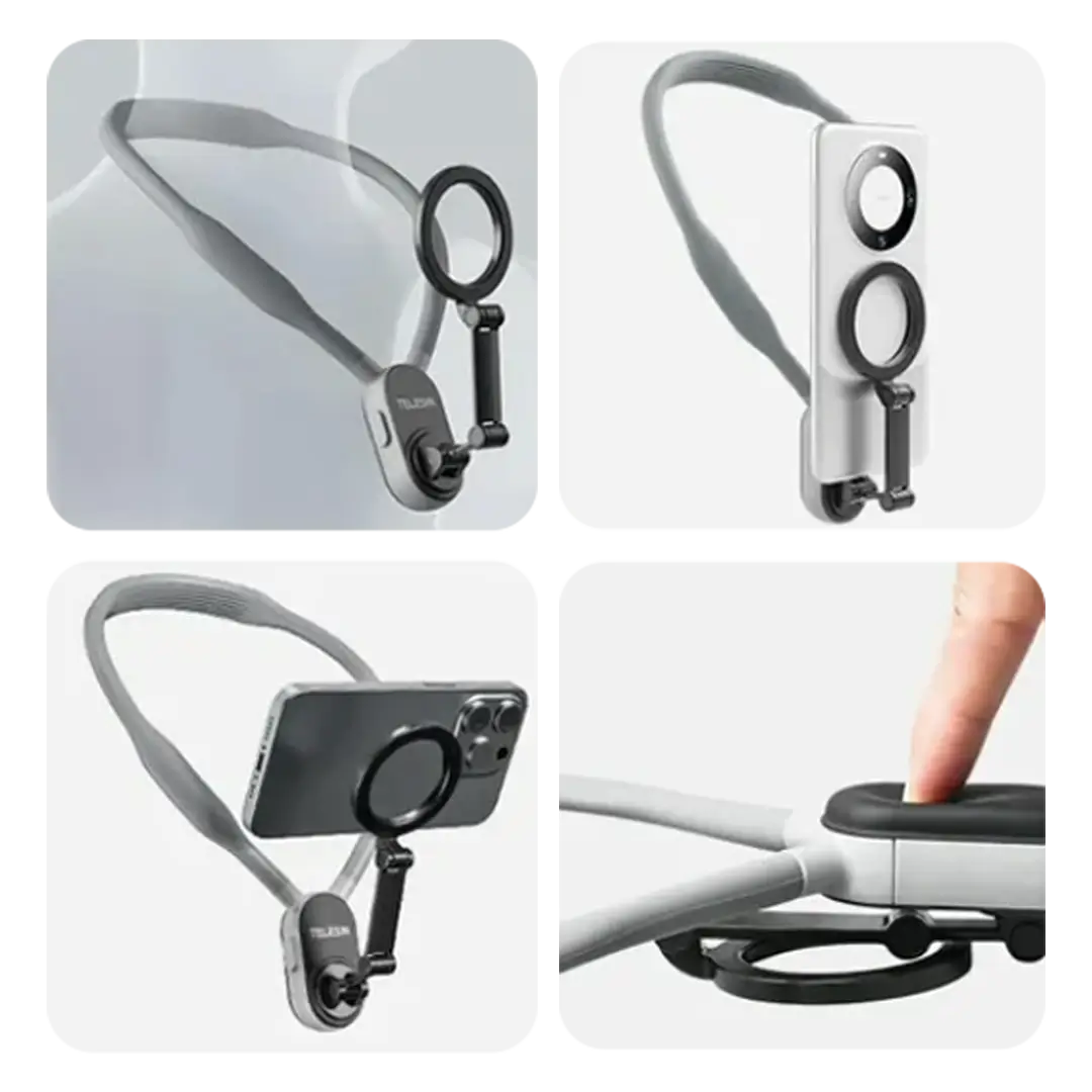 Soporte de Cuello para Celular - Graba tus POV con calidad Pro y tus manos libres
