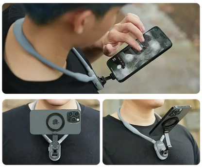 Soporte de Cuello para Celular - Graba tus POV con calidad Pro y tus manos libres
