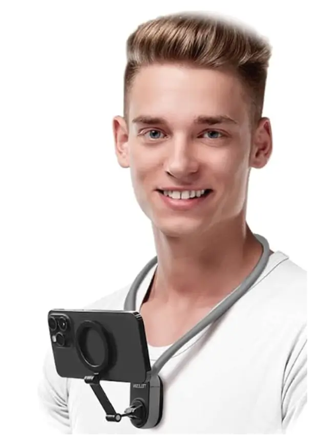 Soporte de Cuello para Celular - Graba tus POV con calidad Pro y tus manos libres