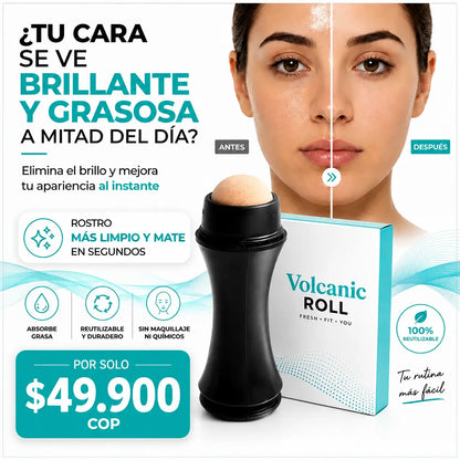 Volcanic Roll - Elimina el brillo y luce un rostro más limpio al instante