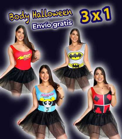 Body Halloween 3x1 - Serás el centro de todas las miradas: 3 bodies por $99.900