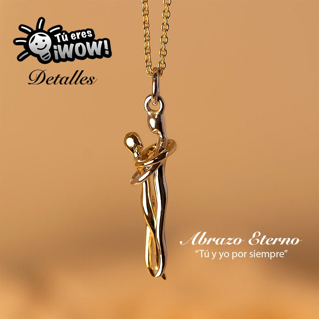 Cadena "Abrazo Eterno" ❤️ El símbolo del amor inquebrantable